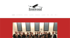 Desktop Screenshot of ironwoodband.org