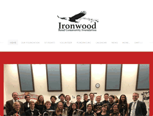 Tablet Screenshot of ironwoodband.org